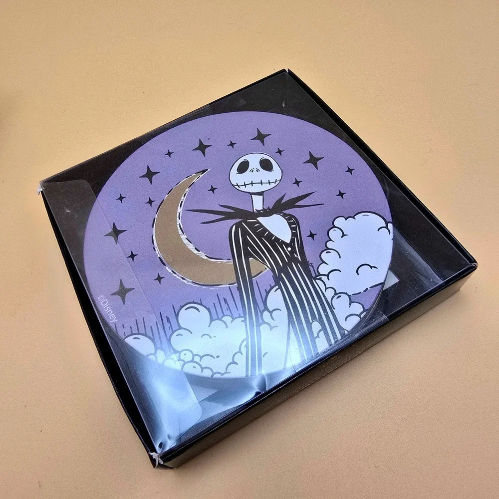 Disney Nightmare Before Christmas Jack Skellington Coaster Set 2 Pack Bundle 4x4